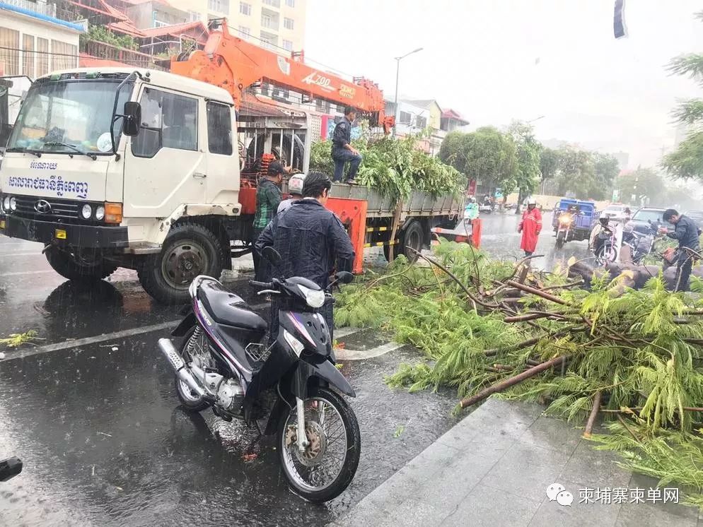 惊险！金边遭暴风雨突袭，巨型广告牌瞬间被掀翻！-8.jpg