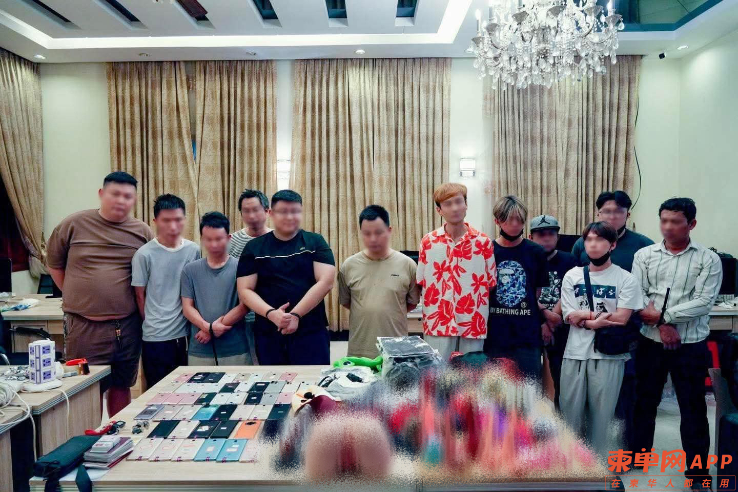 金边色情直播窝点被端，12人被捕包括6名中国人