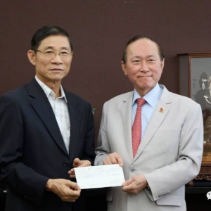 支持柬华总会建设新会址 黄焕明和上海商会捐款