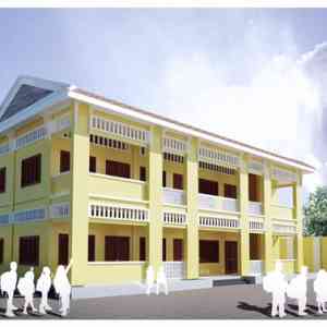 柬华六位热心侨领捐建磅湛养正学校教学楼