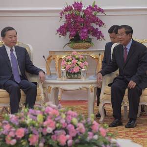 越南公安部长访柬 两国强化安全合作