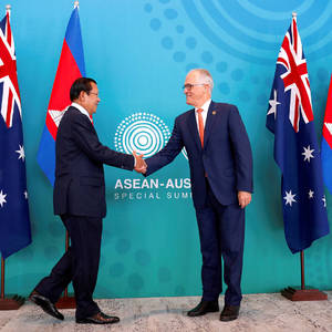 澳总理与洪森总理会谈‧关注柬民主发展