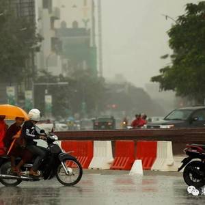 受中国气压影响，柬埔寨将迎来风暴和降雨