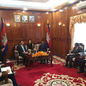 韩国驻柬大使履新 礼节拜访苏庆副总理