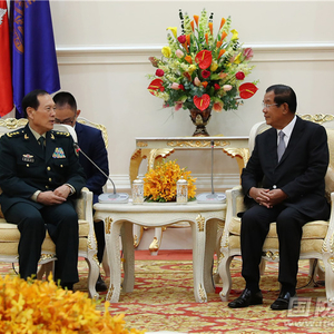 柬埔寨首相洪森会见魏凤和
